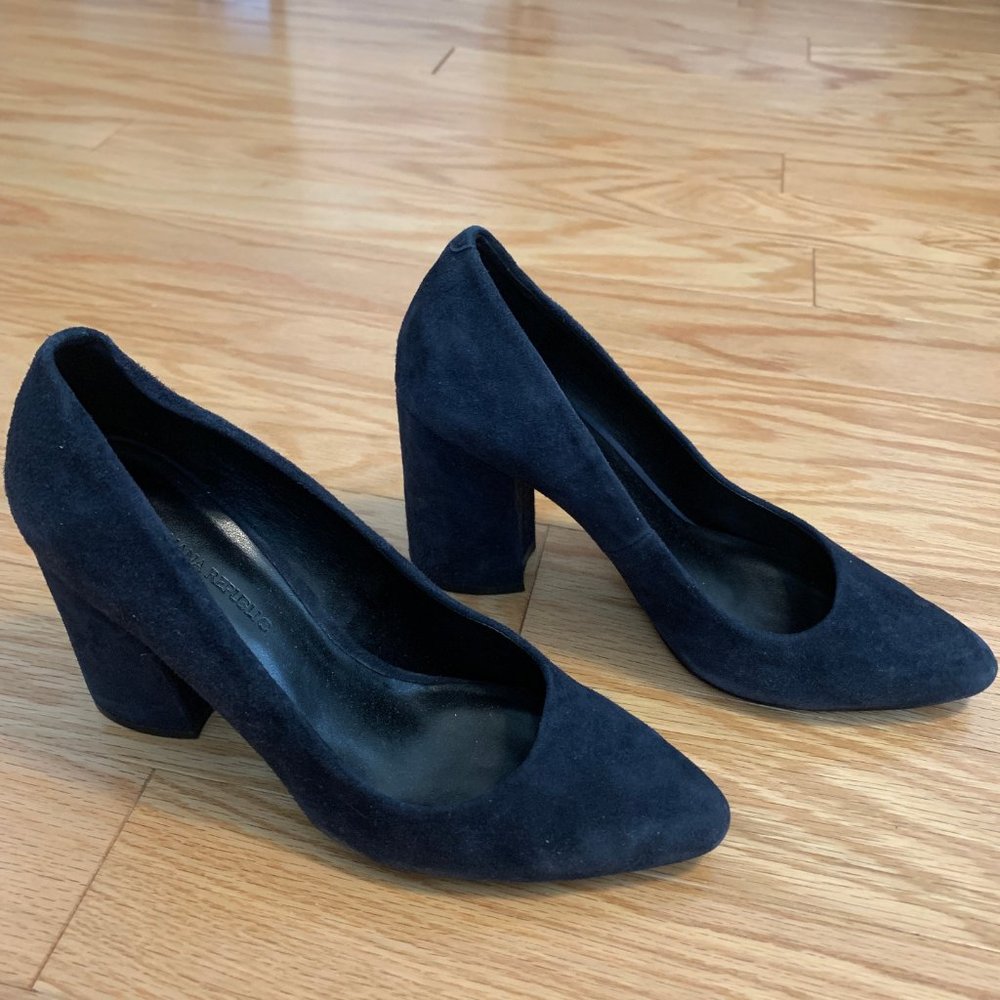 Banana Republic Madison 12-Hour Suede Block Heel